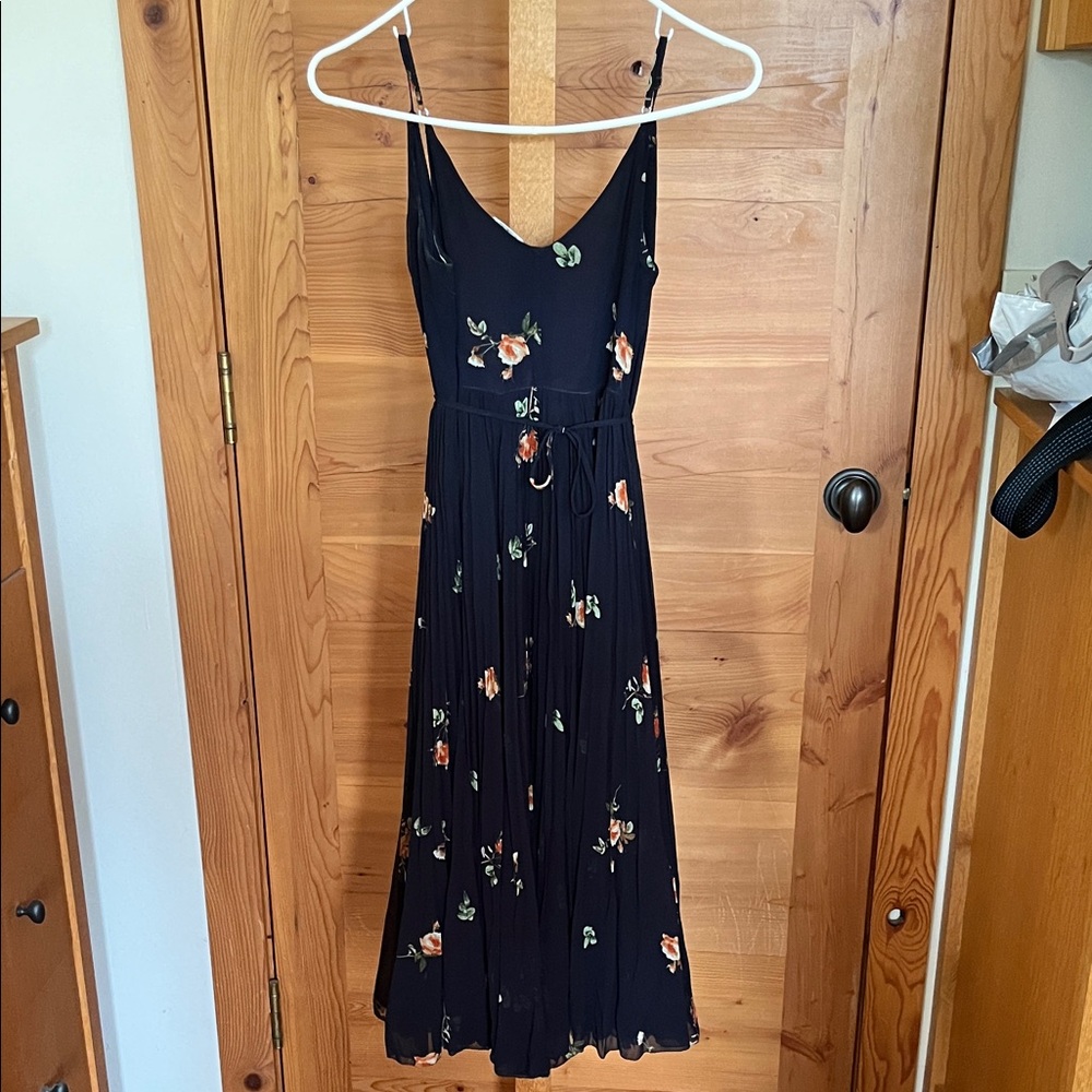 Wilfred Black Floral Maxi Dress